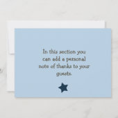 Monkey Baby shower - Hartelijk dank Bedankkaart (Achterkant)