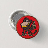 Monkey Badge 1 Ronde Button 3,2 Cm (Voorkant /achterkant)