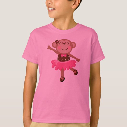 Monkey Ballerina T-shirt (Voorkant)
