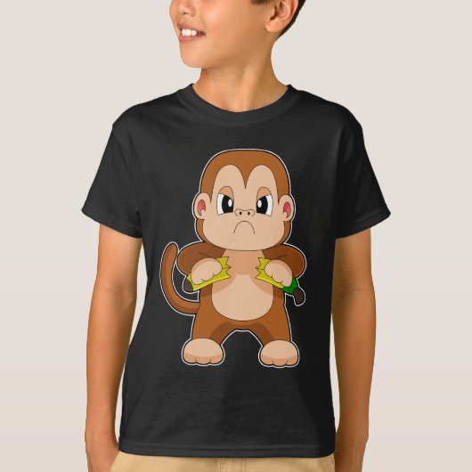 Monkey Banana Angry T-shirt (Voorkant)