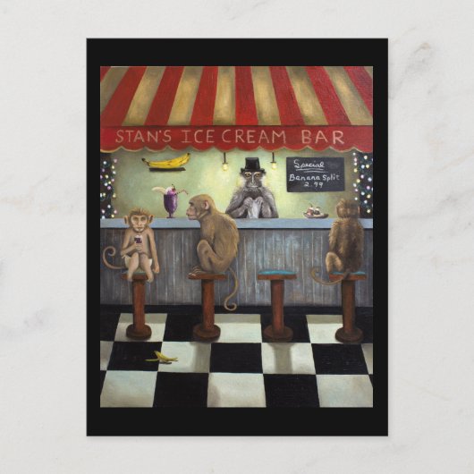 Monkey Bar Briefkaart (Voorkant)