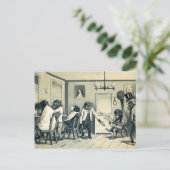  Monkey Barber Shop Briefkaart (Staand voorkant)