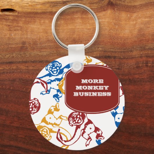 Monkey Barrel Retro Sleutelhanger (Voorkant)