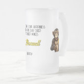 Monkey Beer Frosted Mok (Voorkant rechts)