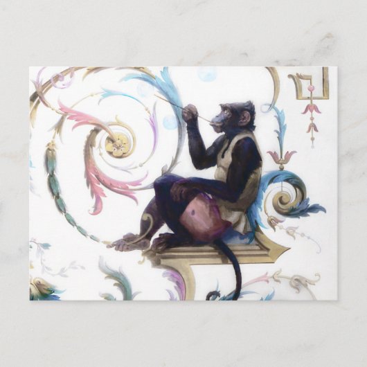 Monkey Bgloebels Briefkaart (Voorkant)