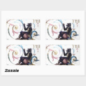 Monkey Bgloebels Rechthoekige Sticker (Vel)