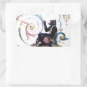 Monkey Bgloebels Rechthoekige Sticker (Tas)
