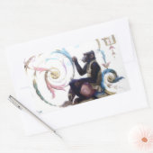 Monkey Bgloebels Rechthoekige Sticker (Envelop)