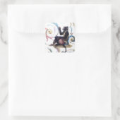 Monkey Bgloebels Vierkante Sticker (Tas)