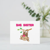 Monkey Big Sister Briefkaart (Staand voorkant)