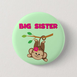 Monkey Big Sister Ronde Button 5,7 Cm