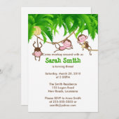 Monkey Birthday Kaart (Voorkant / Achterkant)