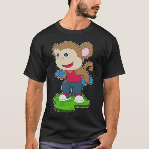 Monkey Bodybuilding Dumbbell T-shirt