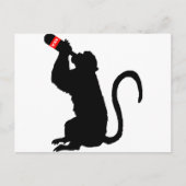 Monkey Booze Briefkaart (Voorkant)