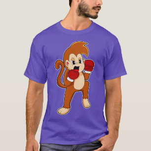 Monkey Boxer Bokshandschoenen Boksen T-shirt