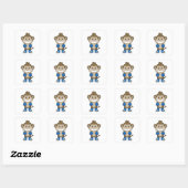 Monkey Boxer Boxer Boxing-handschoenen Vierkante Sticker (Vel)