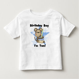 Monkey Boy 2nd Birthday Tshirts et cadeaux