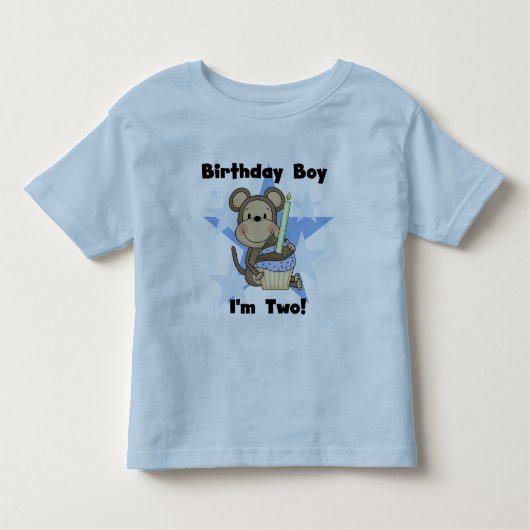 Monkey Boy 2nd Birthday Tshirts et cadeaux (Devant)