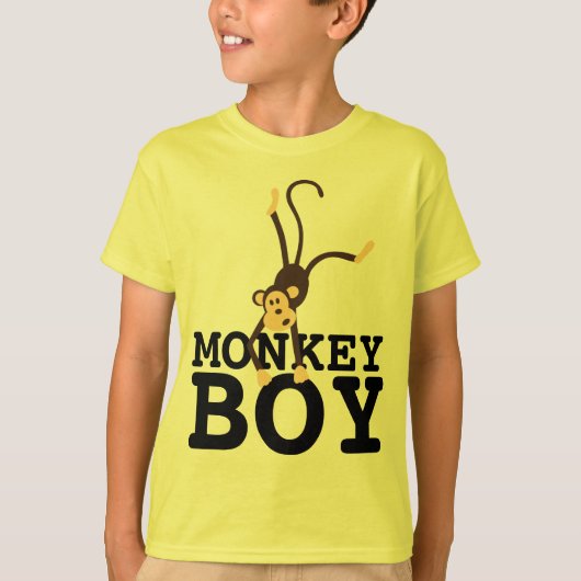 MONKEY BOY, FUNNY BOYS KIDS T-SHIRTS (Devant)