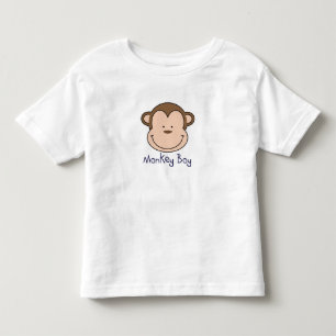 Monkey Boy T - Voeg een naam toe! Kinder Shirts