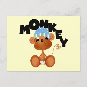 MONKEY Boy Tshirts en cadeaus Briefkaart