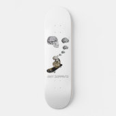 Monkey Brain (wit) Skateboard (Voorkant)