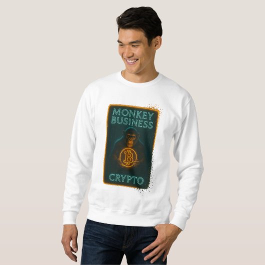 Monkey Business Crypto Shirt – Bitcoin (Voorkant volledig)
