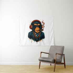 Monkey Business - De Baas van Monkey Classic Wandkleed