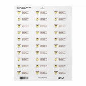Monkey Business Funny Cartoon Monkey Design Etiket (Full Sheet)