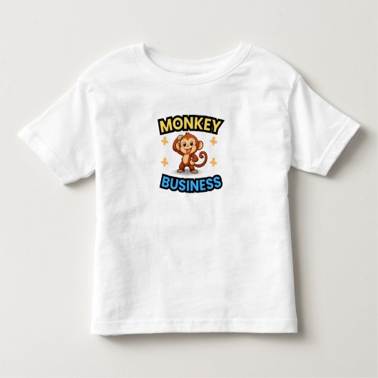 Monkey Business Funny  Kinder Shirts (Voorkant)