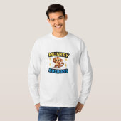 Monkey Business Funny T-shirt (Voorkant volledig)