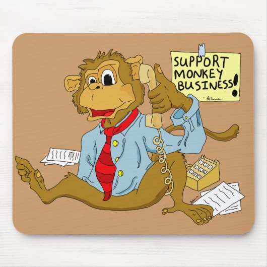 Monkey Business Mousepad Muismat (Voorkant)