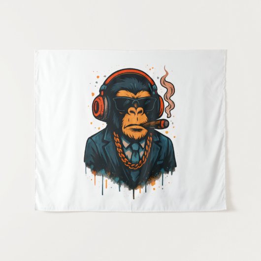 Monkey Business - The Boss of Monkey Classic Wandkleed (Voorkant (horizontaal))