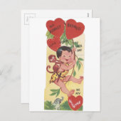  "Monkey Business"-Valentijn Feestdagenkaart (Voorkant / Achterkant)