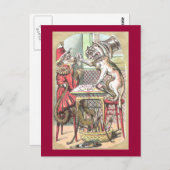 Monkey Card Cheat Says Bulldog Briefkaart (Voorkant / Achterkant)