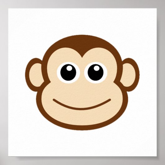 Monkey Cartoon Poster (Voorkant)