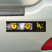 Monkey Cat Bumpersticker (Op auto)