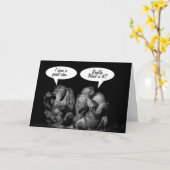 Monkey Chimp Funny Family Reunion Carte d'invitati (Fleur jaune)
