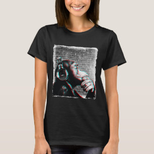 Monkey chimp met hoofdtelefoon Shirt - EDM DJ Musi