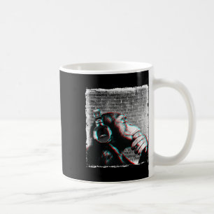 Monkey chimp met hoofdtelefoon Shirt - EDM DJ Musi Koffiemok