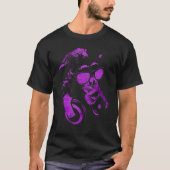 Monkey Chimp met zonnebrillen en hoofdtelefoons 1 T-shirt (Voorkant)