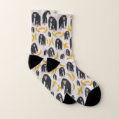 Monkey Chimpansee & Banana Pattern Sokken (Paar)