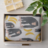 Monkey Chimpansee & Banana Pattern Tissuepapier (Geschenk)