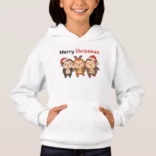 Monkey Christma Animals Monkeys Merry Christmas (Devant)
