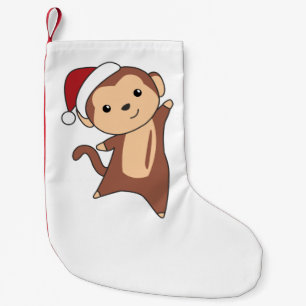 Monkey Christmas Snow Winter Animals Monkeys Adult Kleine Kerstsok