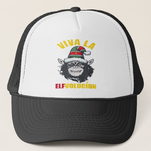 Monkey Christmas Trucker Pet (Voorkant)