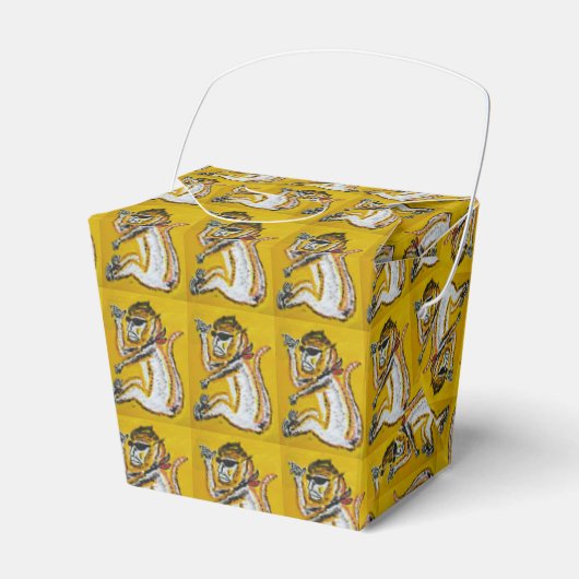 Monkey Circus Art Bedankdoosjes (Voorkant Zijde)