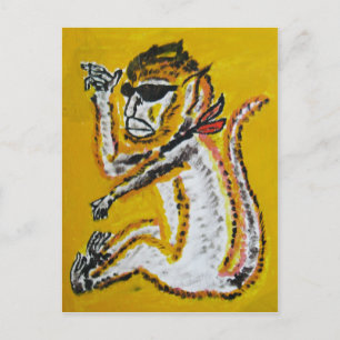 Monkey Circus Art Briefkaart