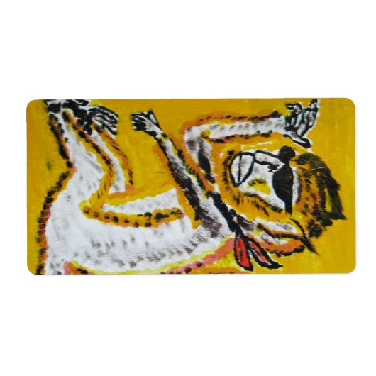 Monkey Circus Art Etiket (Voorkant)