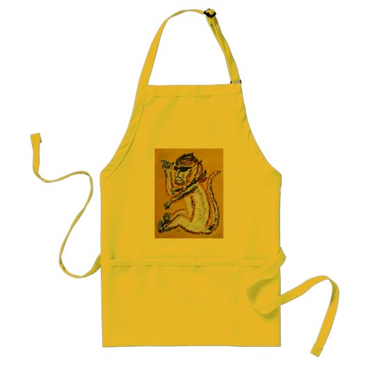 Monkey Circus Art Standaard Schort (Voorkant)